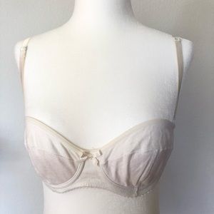 White Dolce & Gabbana padded low cut bra - size S